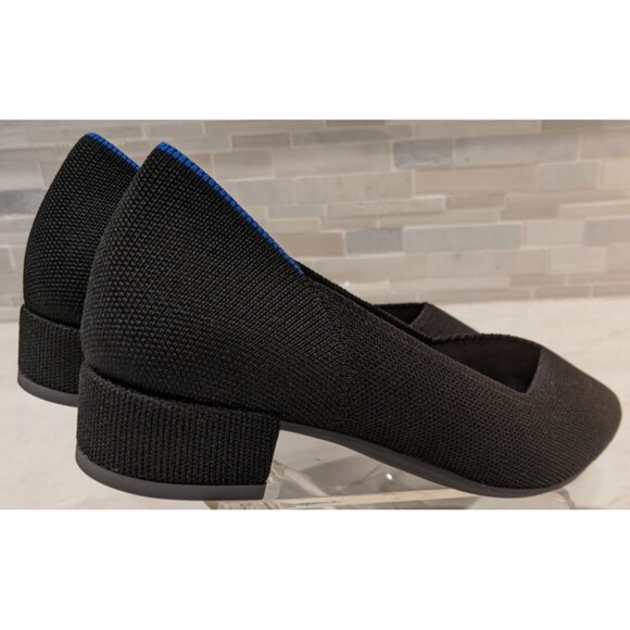 NEW~Women's Rothy's Black Block Heel "The High Point" Pointed Toe Shoes 7.5 - Picture 8 of 14